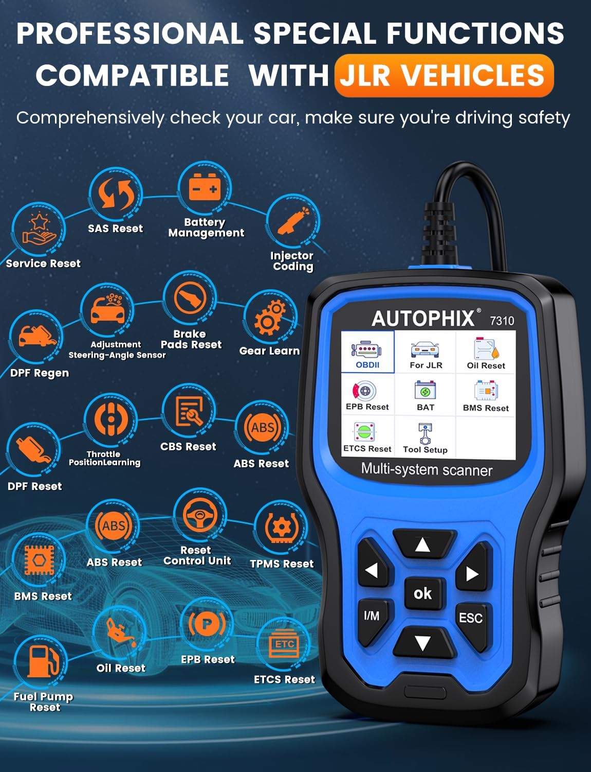 Autophix 7310 Land Rover & Range Rover Diagnostic Tool (F72) - Image 3